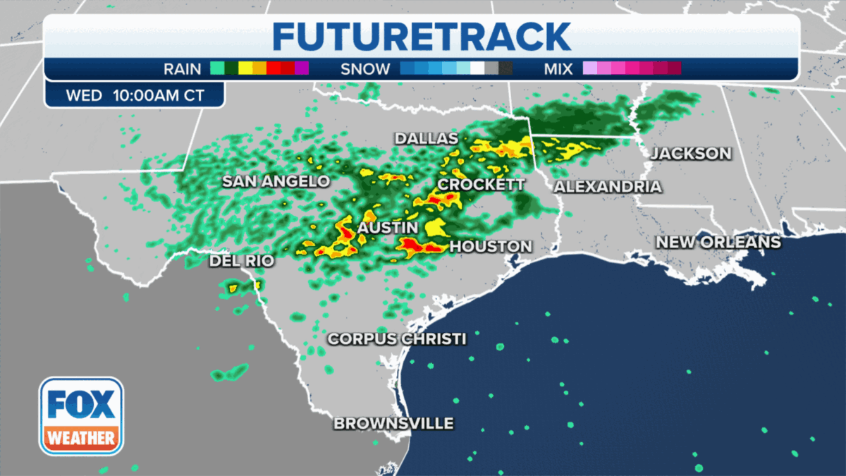 Heavy rain concerns in Southern Plains as cold front pushes through ...