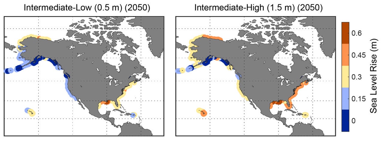 US coasts could see century's-worth of sea-level rise in 30 years