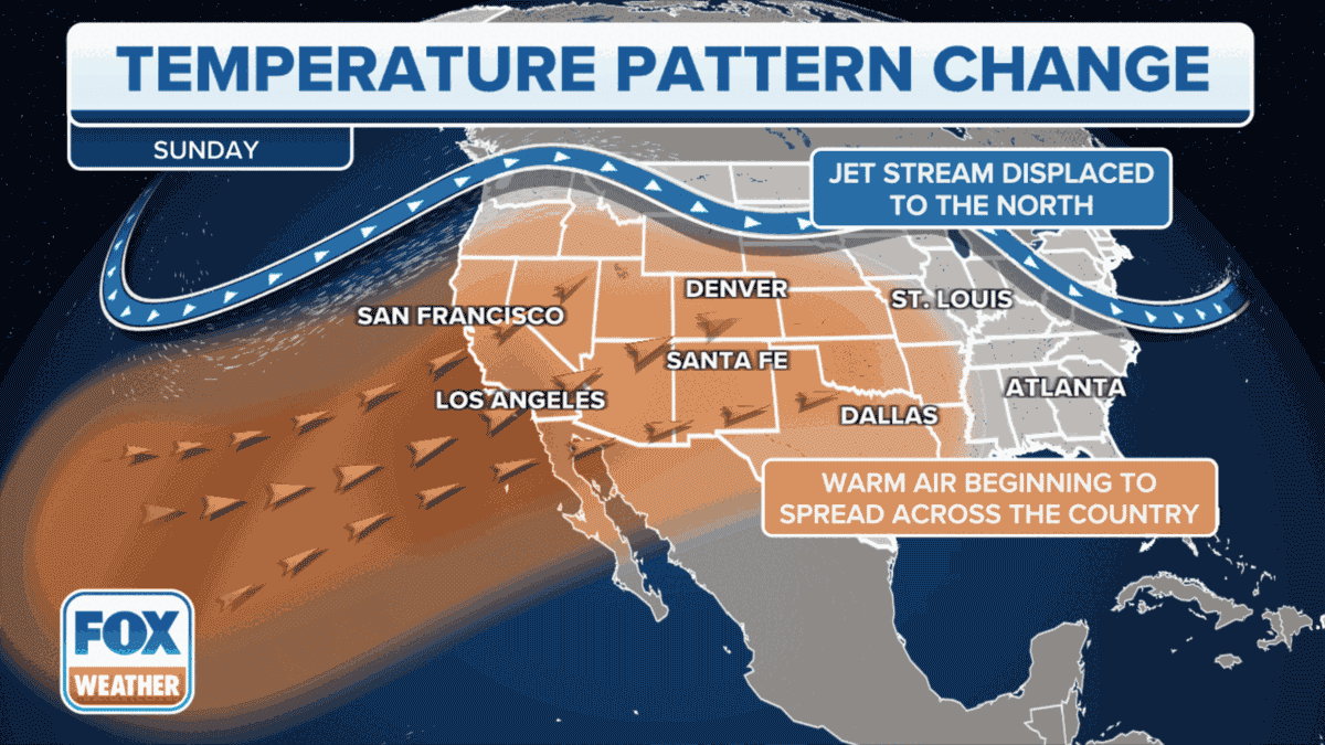 Pattern shift to usher in coast-to-coast weather changes from Easter weekend into next week