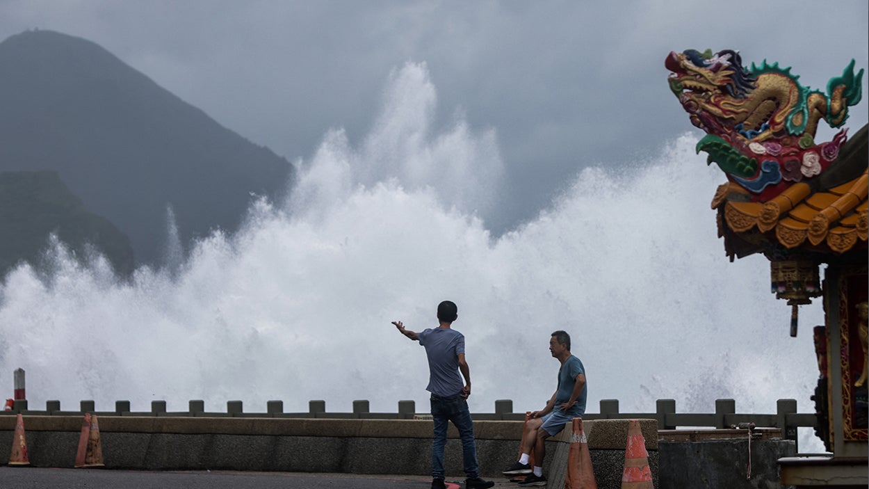Tropical Storm Jangmi barrels toward Japan with heavy rain, damaging winds