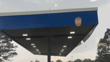 Watch: Gas station canopy soars through sky as terrifying tornadoes strike southern Missouri