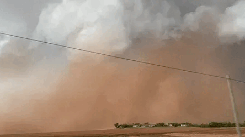 Watch: Storm chaser provides wild drive through Texas amid windshield-shattering hail, walls of dust