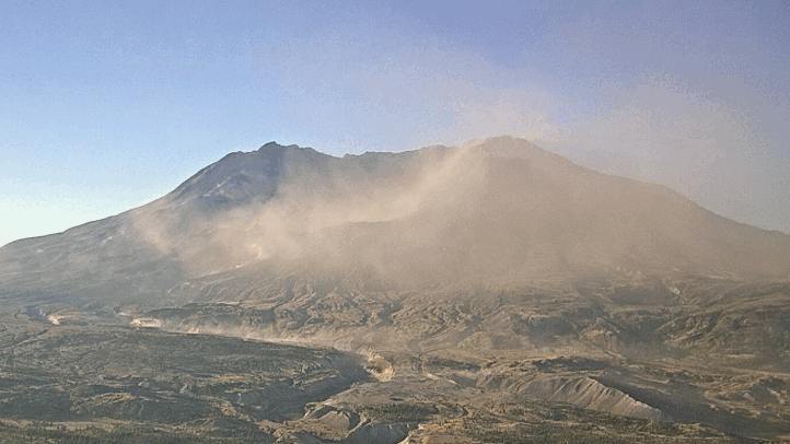 Mt. St. Helens stokes fears of eruption as strong winds stir ash left from historic 1980 blast