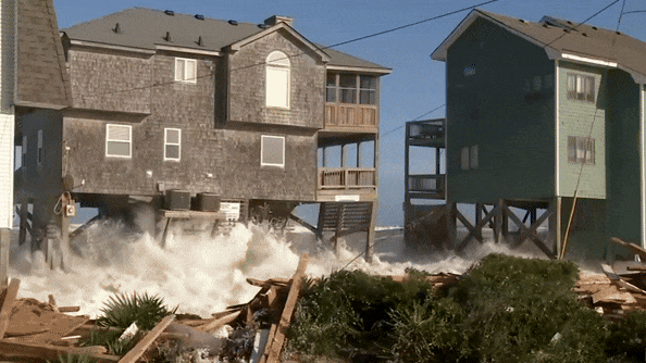 Watch: 8th North Carolina beach house to collapse caught live on FOX Weather