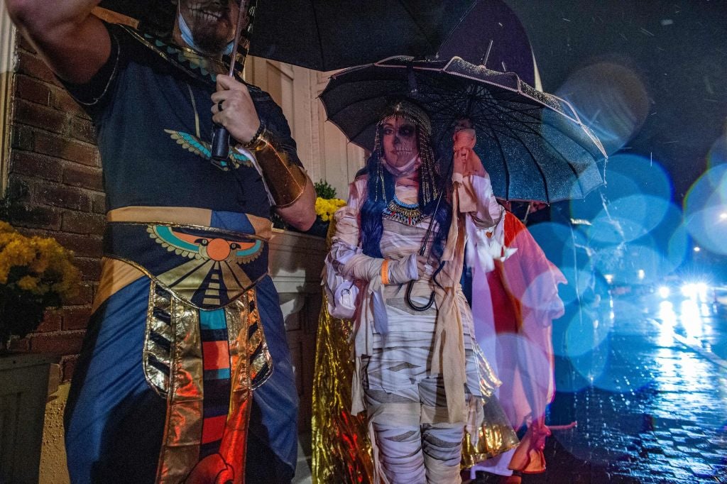 Halloween forecast brings rain to eastern US ahead of trick-or-treating as storm systems soak millions