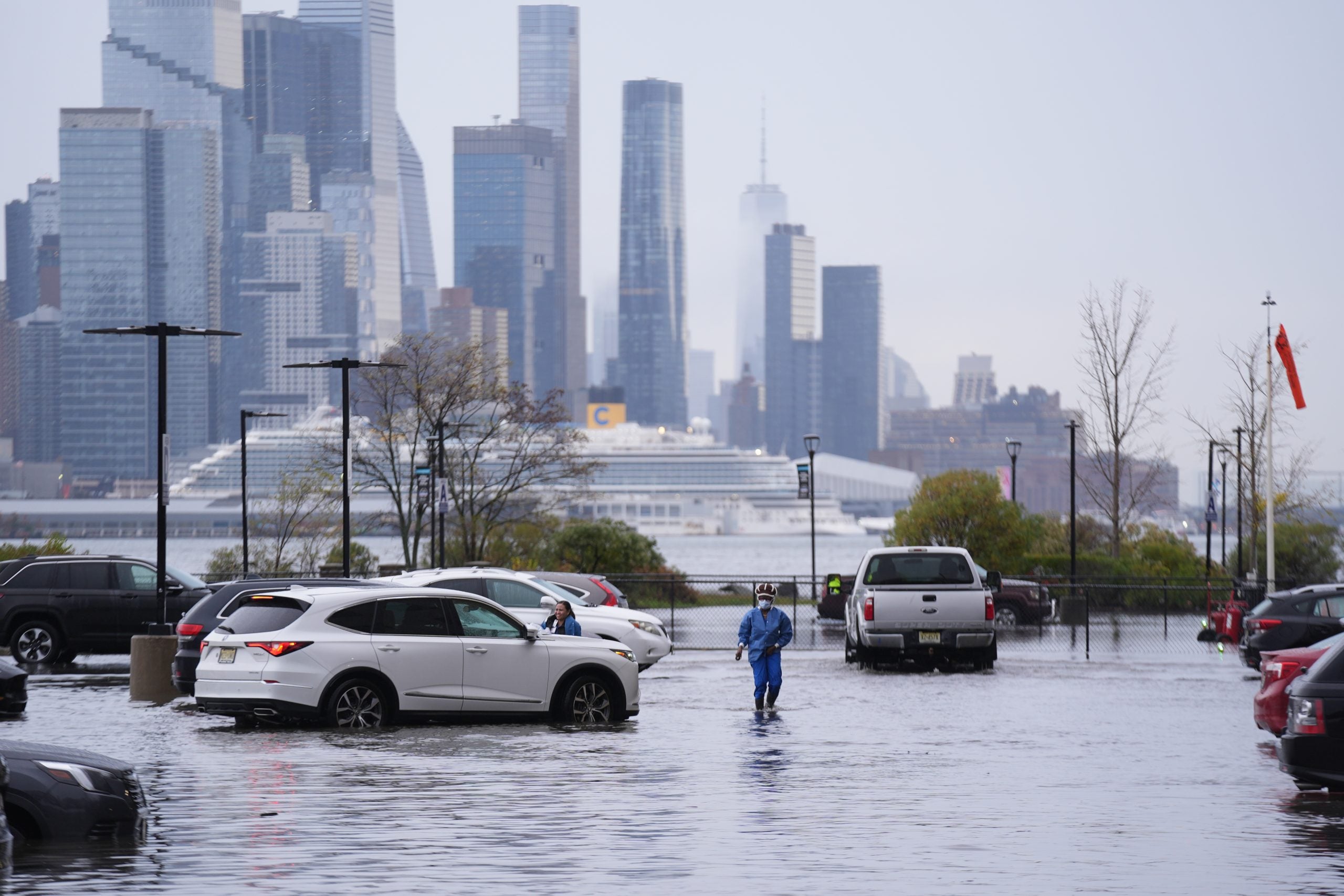 Roof collapse reported at BJ's Wholesale Club due to flooding in New Jersey