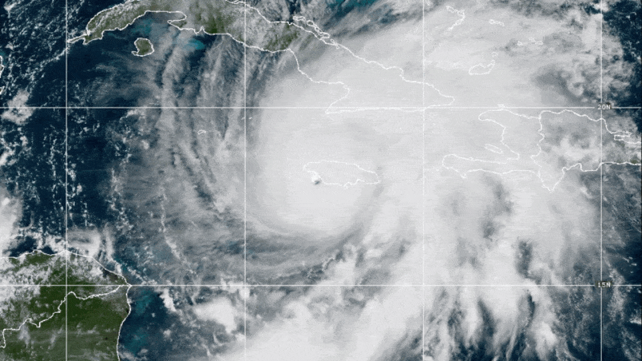 Hurricane Melissa slams Jamaica as historic Category 5 storm with catastrophic wind, flooding