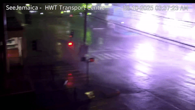 See it: Powerful winds rattle Jamaica live camera as monster Category 5 Hurricane Melissa approaches