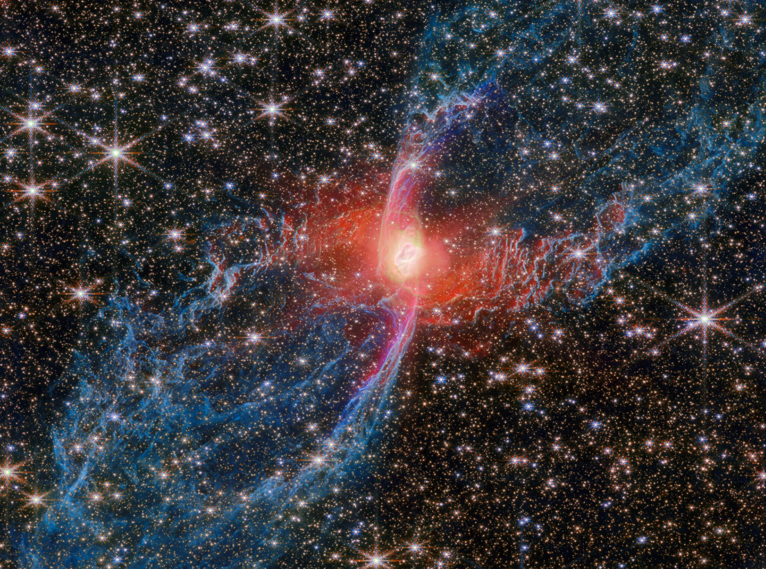 NASA’s James Webb Space Telescope reveals stunning never-before-seen details in the Red Spider Nebula
