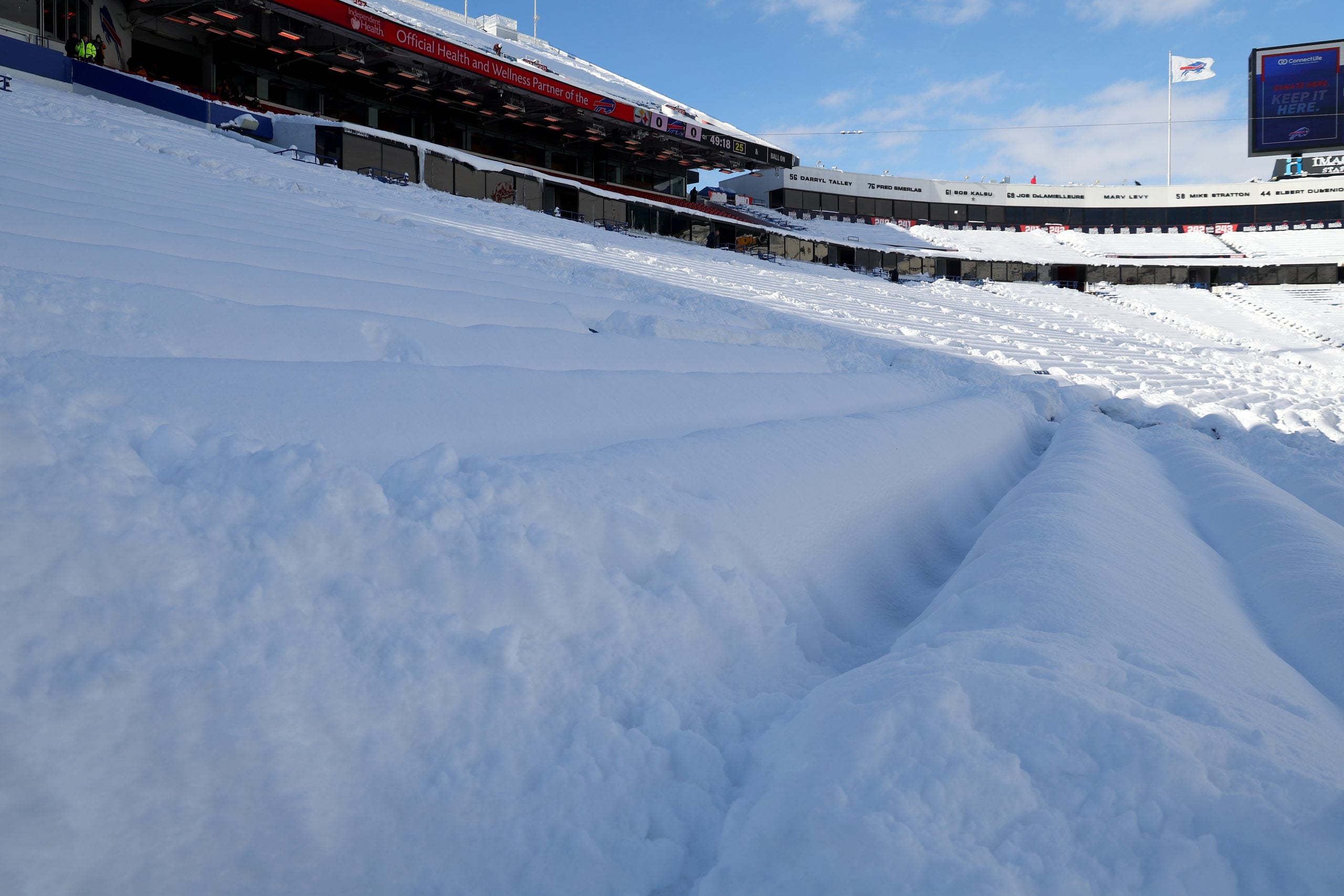 Bills fans asked to lend a hand shoveling at Highmark Stadium ahead of more heavy snow