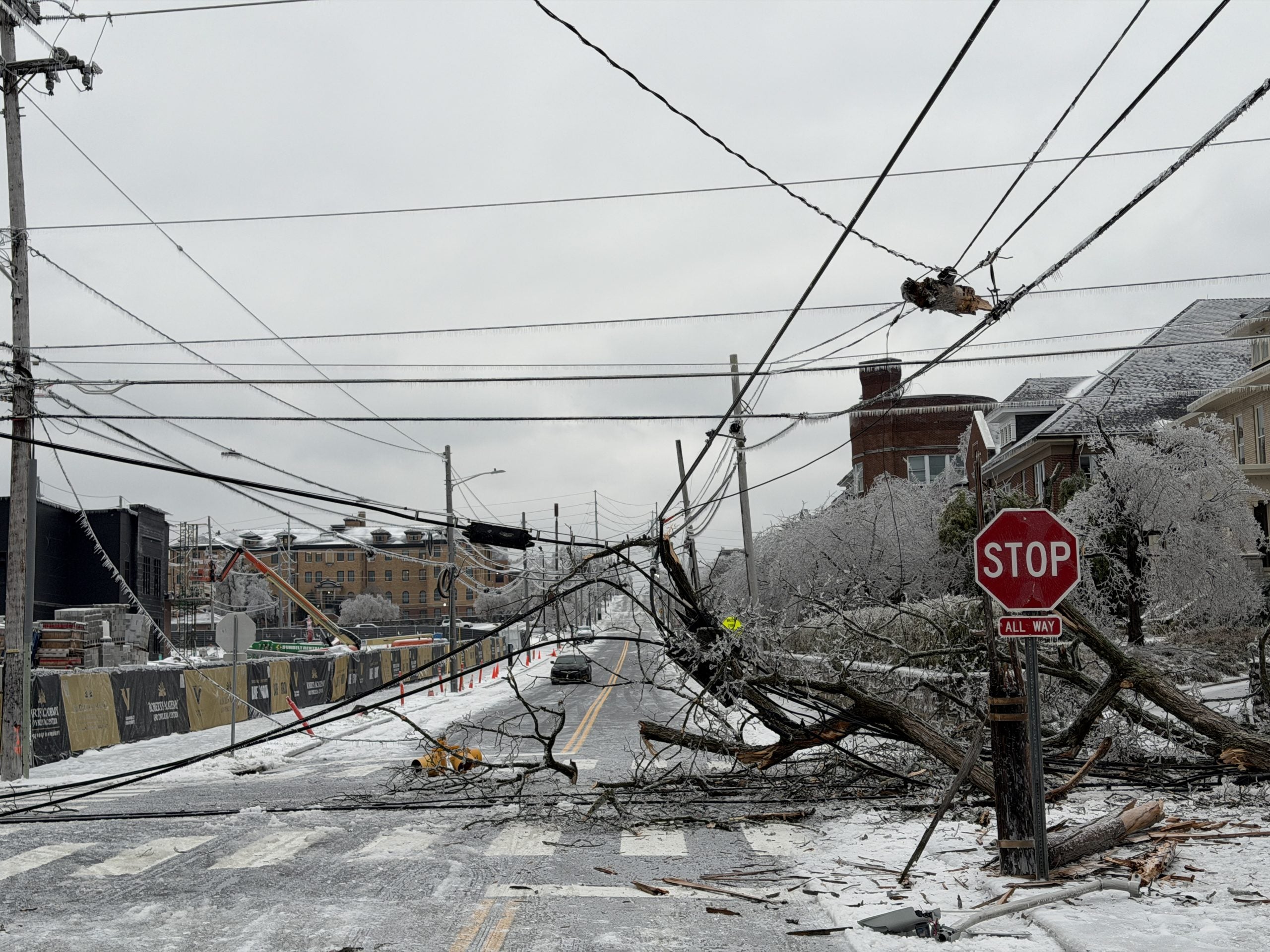 Must-see photos: Crippling ice in Nashville destroys power lines, snaps trees during catastrophic winter storm