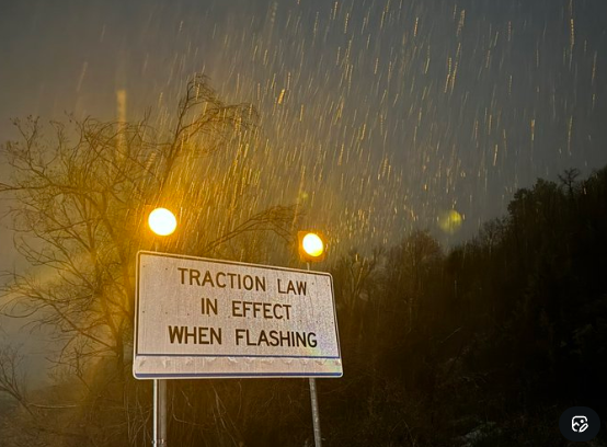 What are traction laws and how are they useful in the snow?