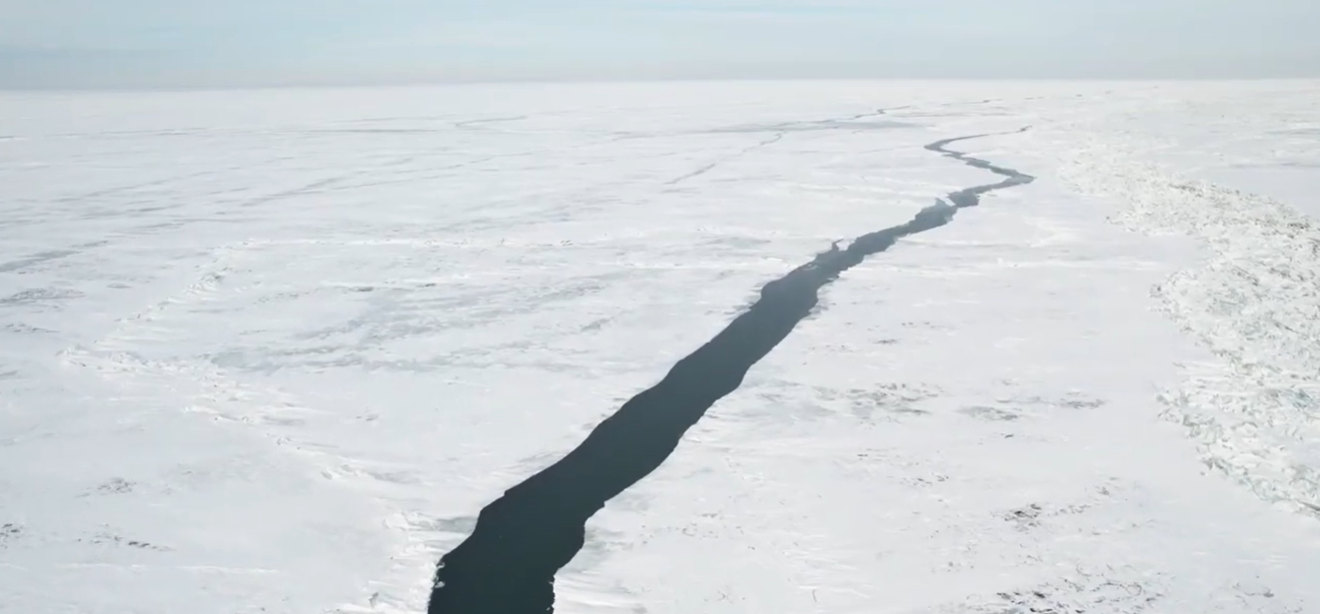 See it: Drone video shows 80-mile-long crack on frozen Lake Erie