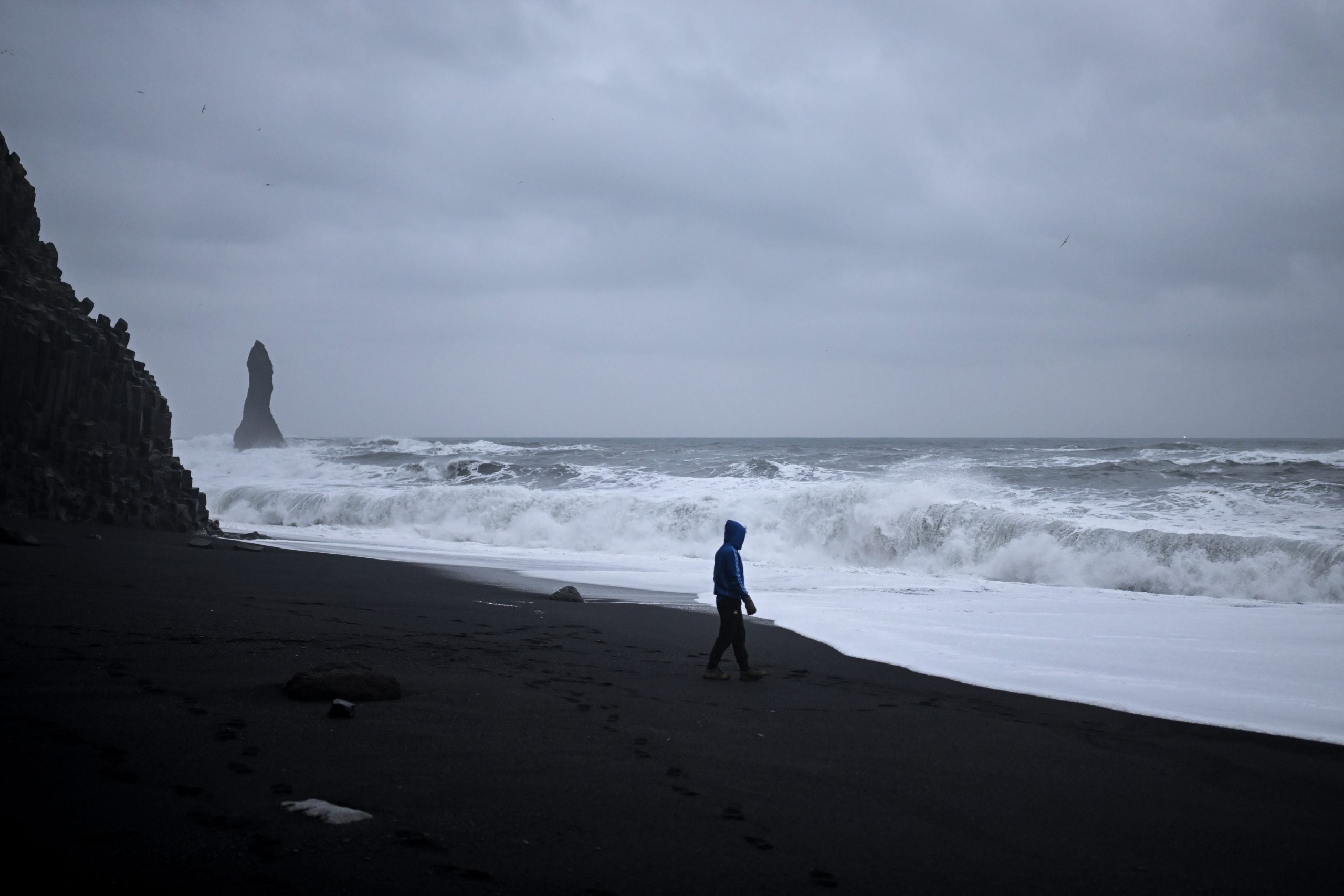 See it: Iconic black sand beach endures intense, transformational coastal erosion