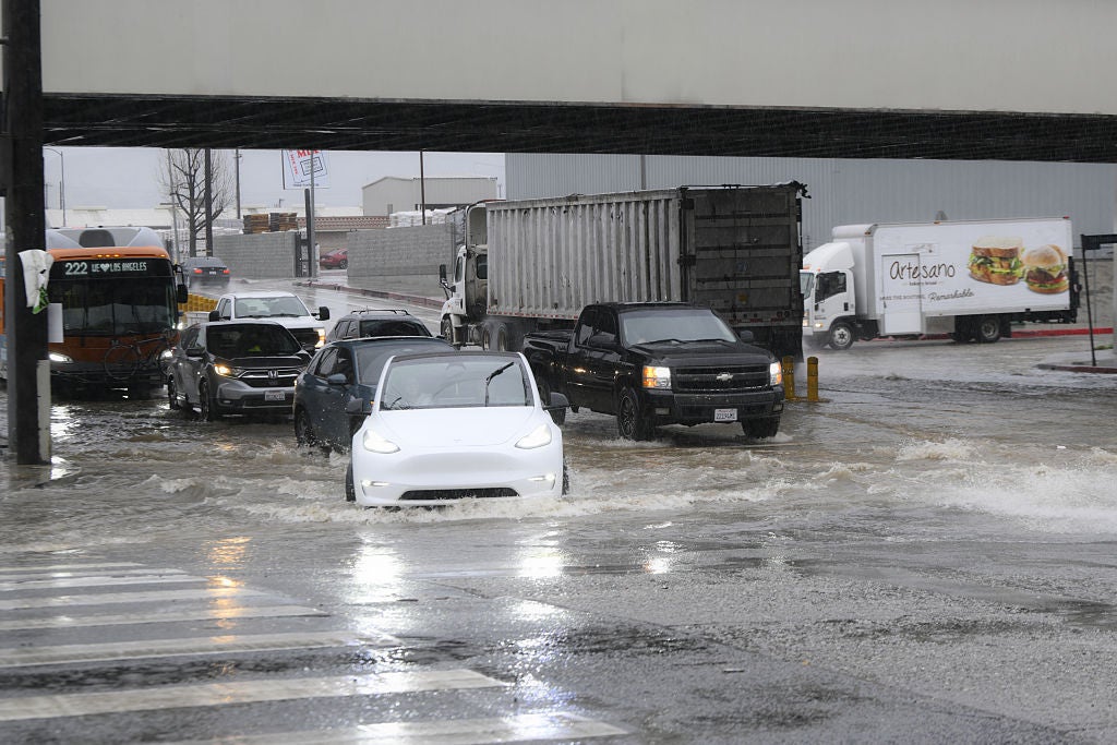 Monster storms flood parts of California with rounds of heavy rain as extreme snow slams the Sierra Nevada