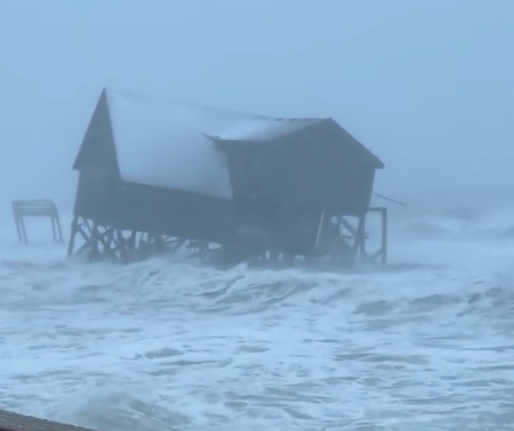 Watch: Unoccupied home on North Carolina's Outer Banks collapses into Atlantic as 3 more fall after nor'easter