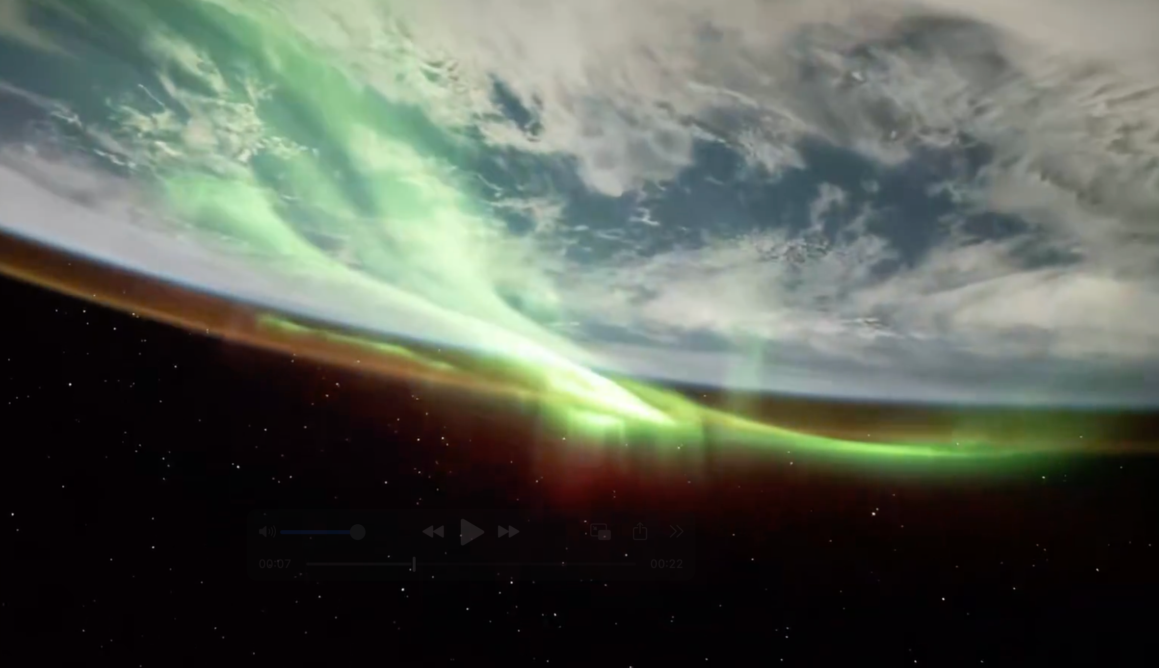 Watch: Green auroras ripple over Earth from orbit, creating dazzling glow