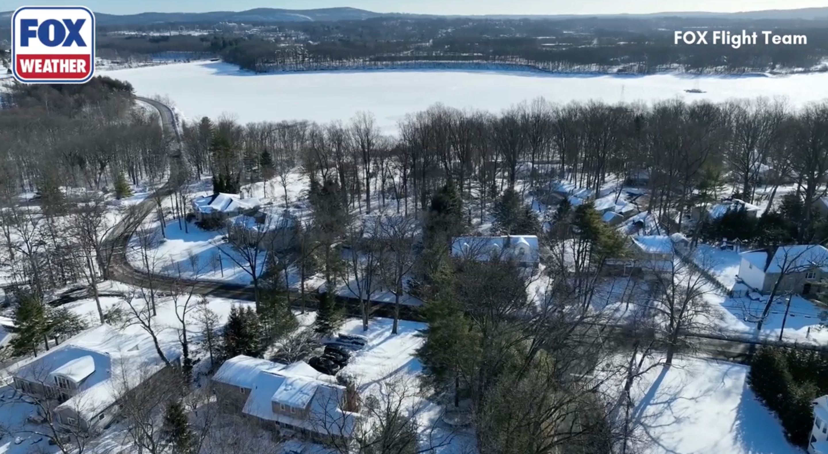 See it: Drone video shows snowy post-blizzard scenes in New York, New Jersey