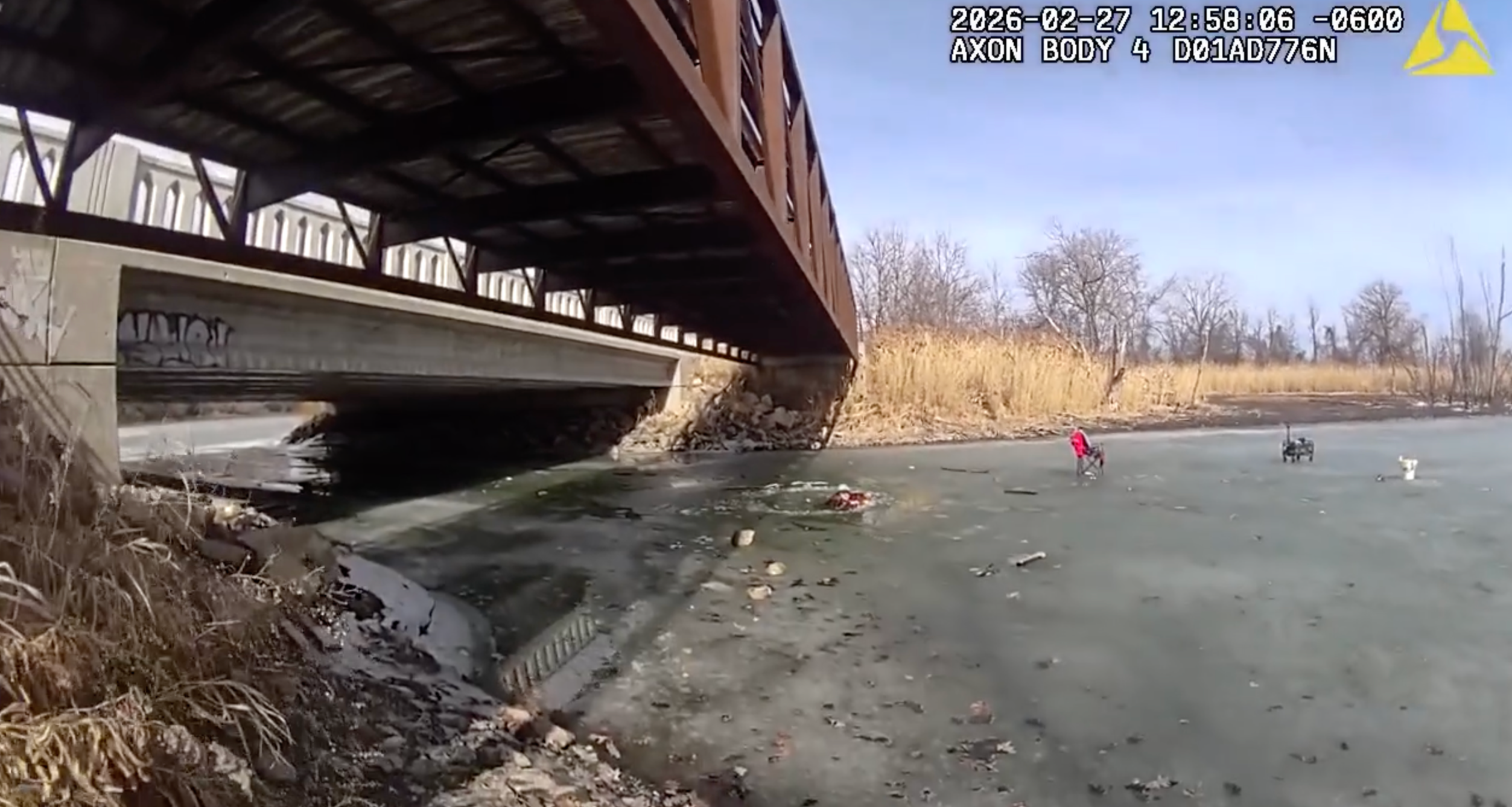 Watch: Courageous police officers quickly rescue man from freezing water