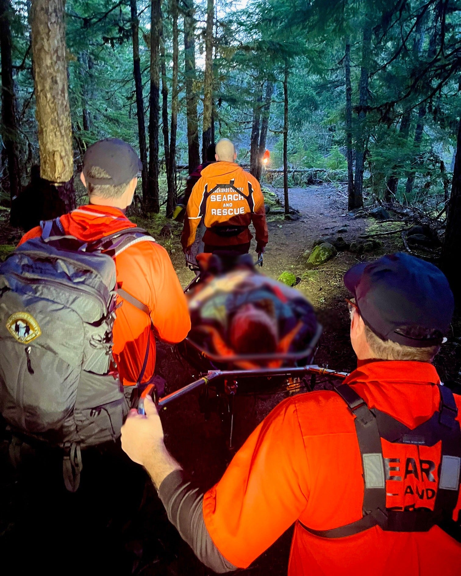 Photos: Hiker with broken ankle rescued after using SOS beacon in Mount Hood wilderness