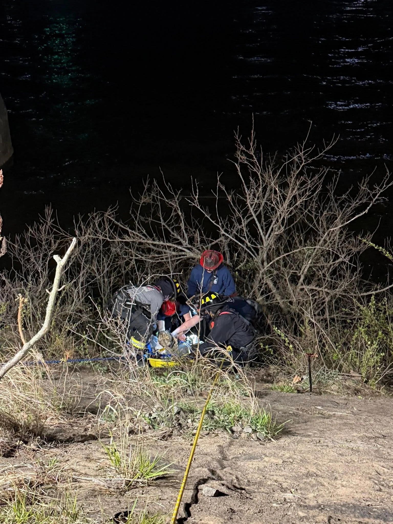 Video: Volunteer firefighters save an elderly fisherman in a dramatic rescue