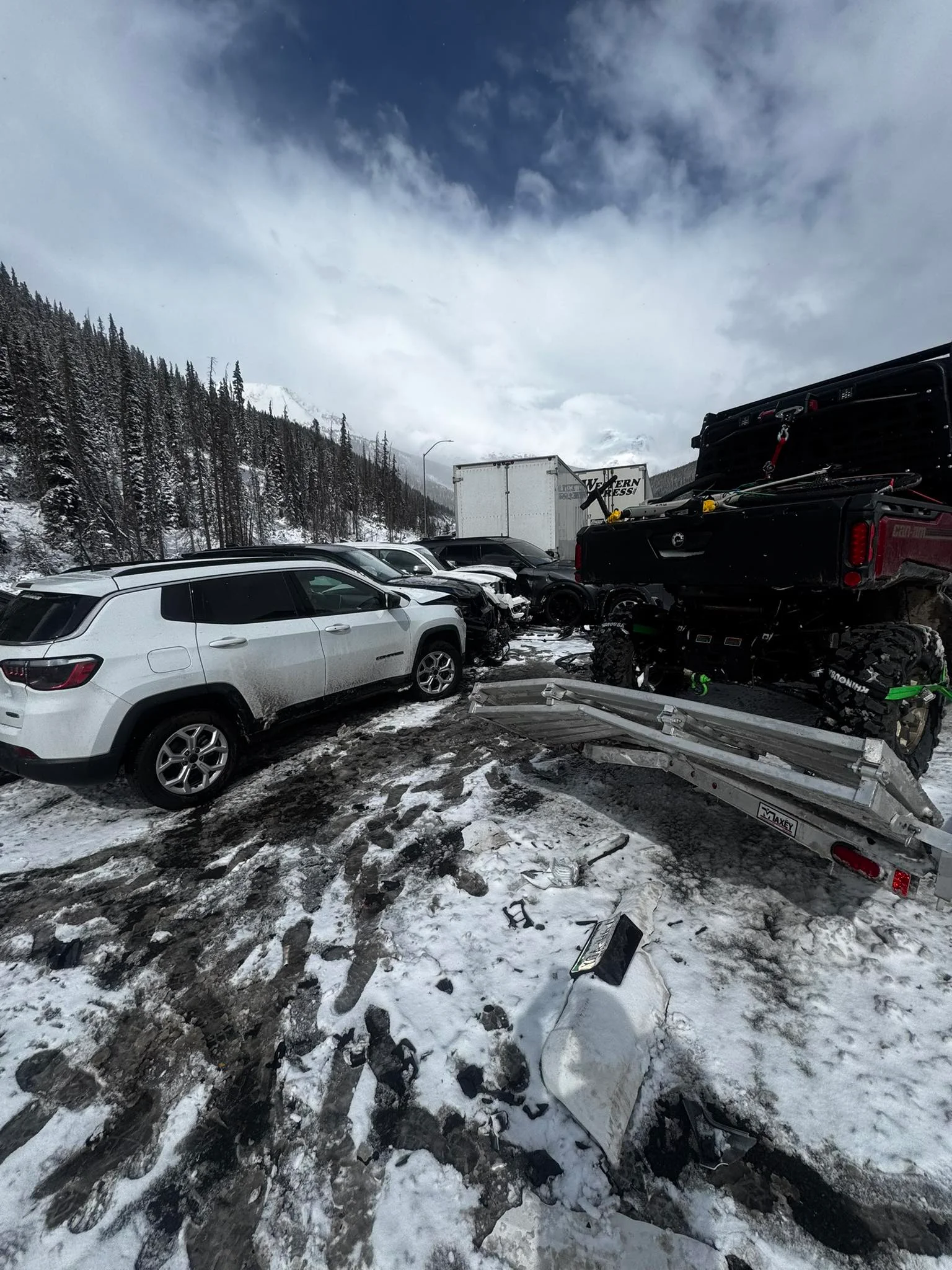 Over a dozen injured in crash involving more than 75 cars amid snowy conditions