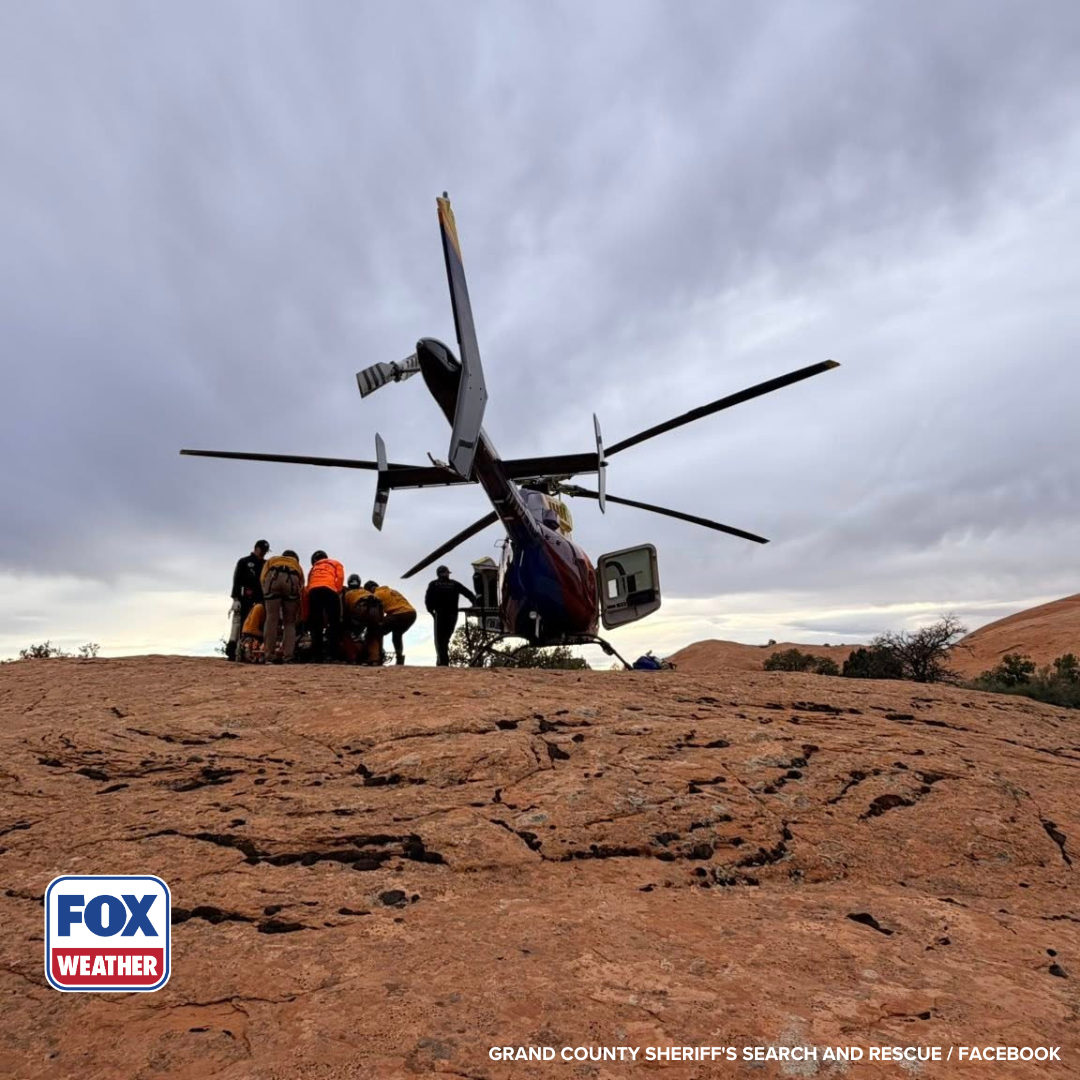 Photos: Family hike gone wrong after parent slips and falls down Utah canyon