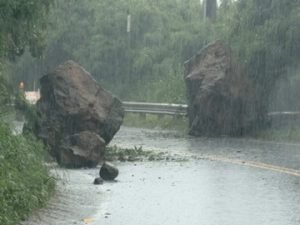 Watch: Heavy rain causes rockslide in Hawaii as slow-moving storm lingers over islands