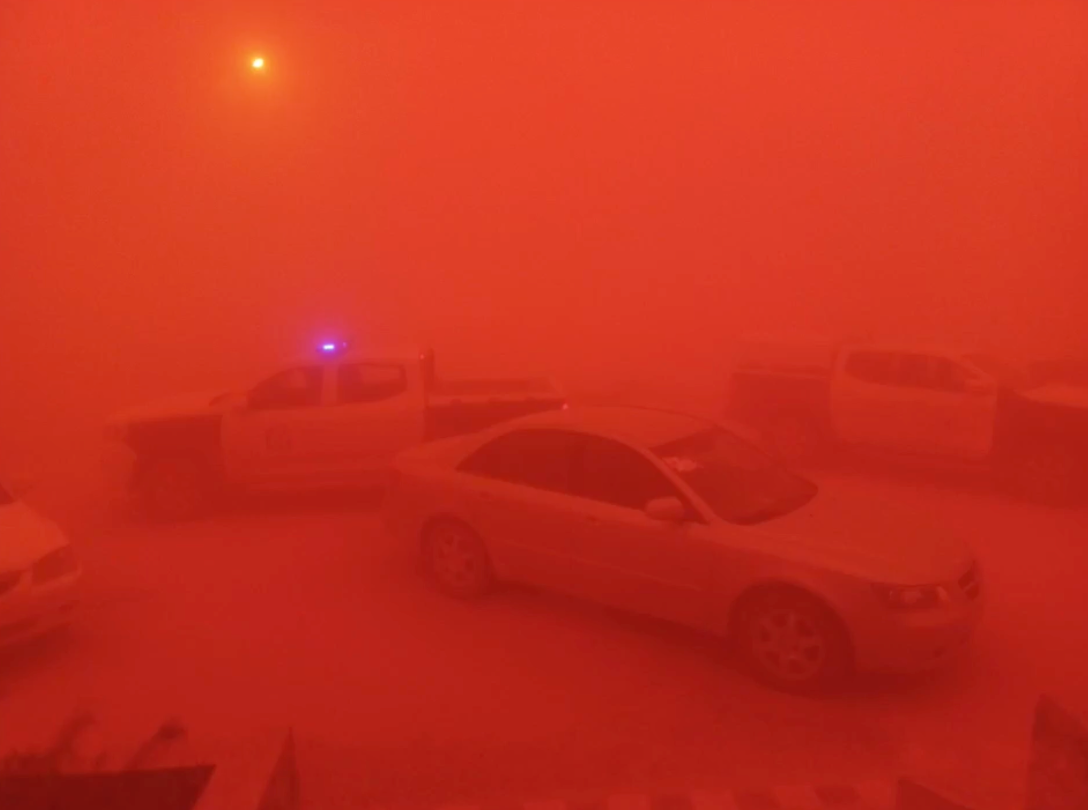 See it: Dust storm creates apocalyptic red skies in Libya