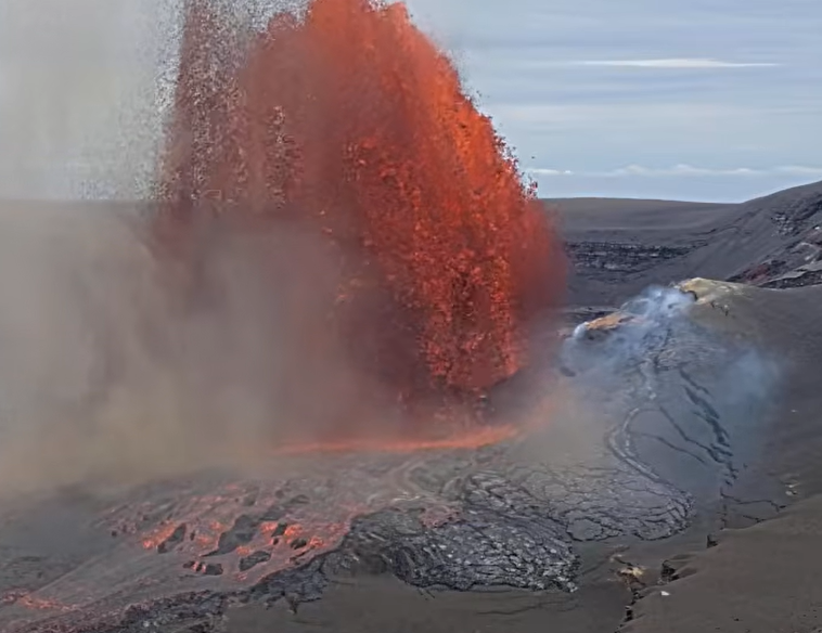 See it: Gushing lava fountains from Mount Kilauea Volcano amid 44th eruption