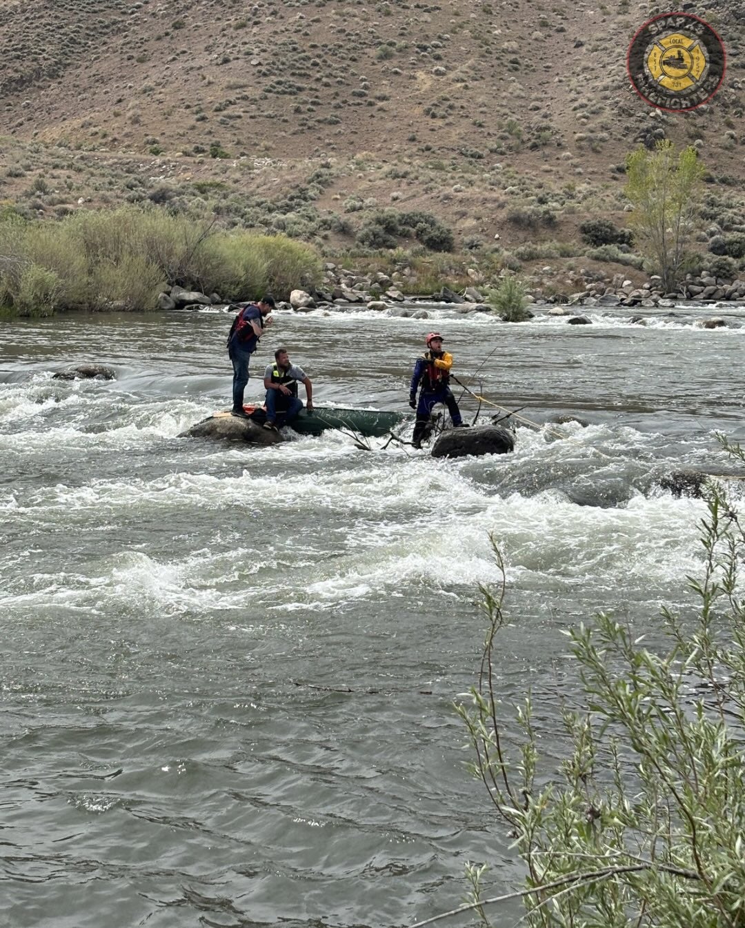 Watch: Dramatic rescue unfolds on a Nevada river as officers quickly save two people