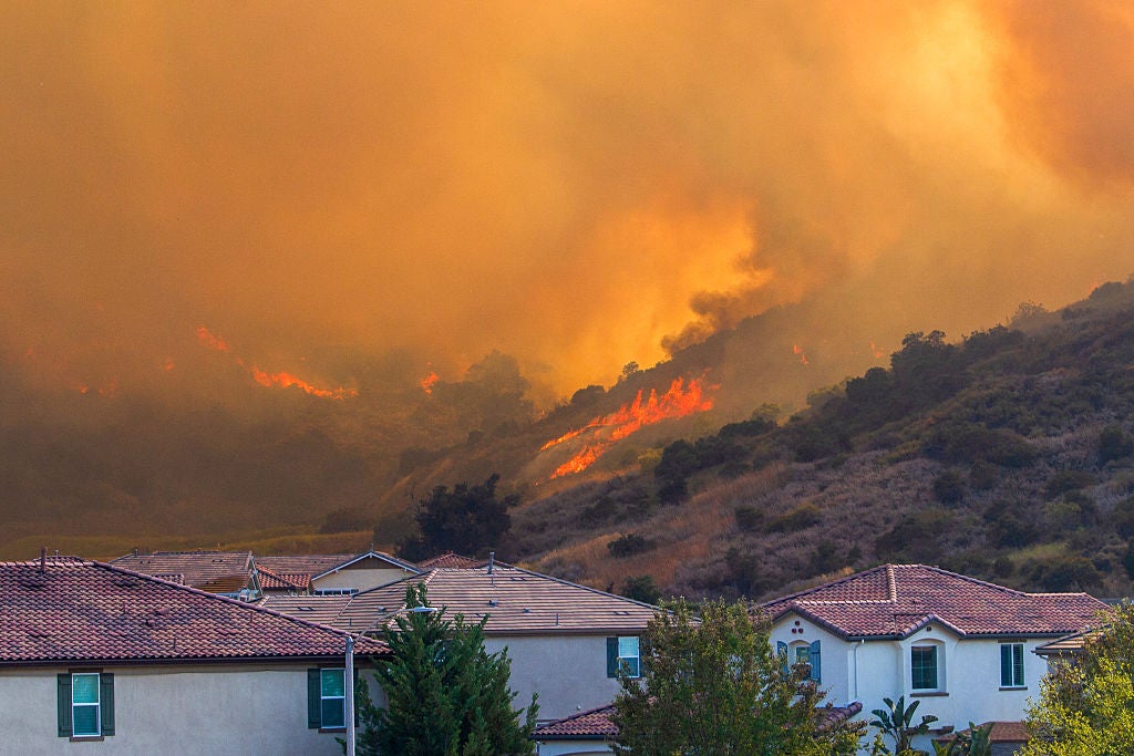 Thousands of acres charred across the US as wildfires sweep the Plains, California with evacuations underway