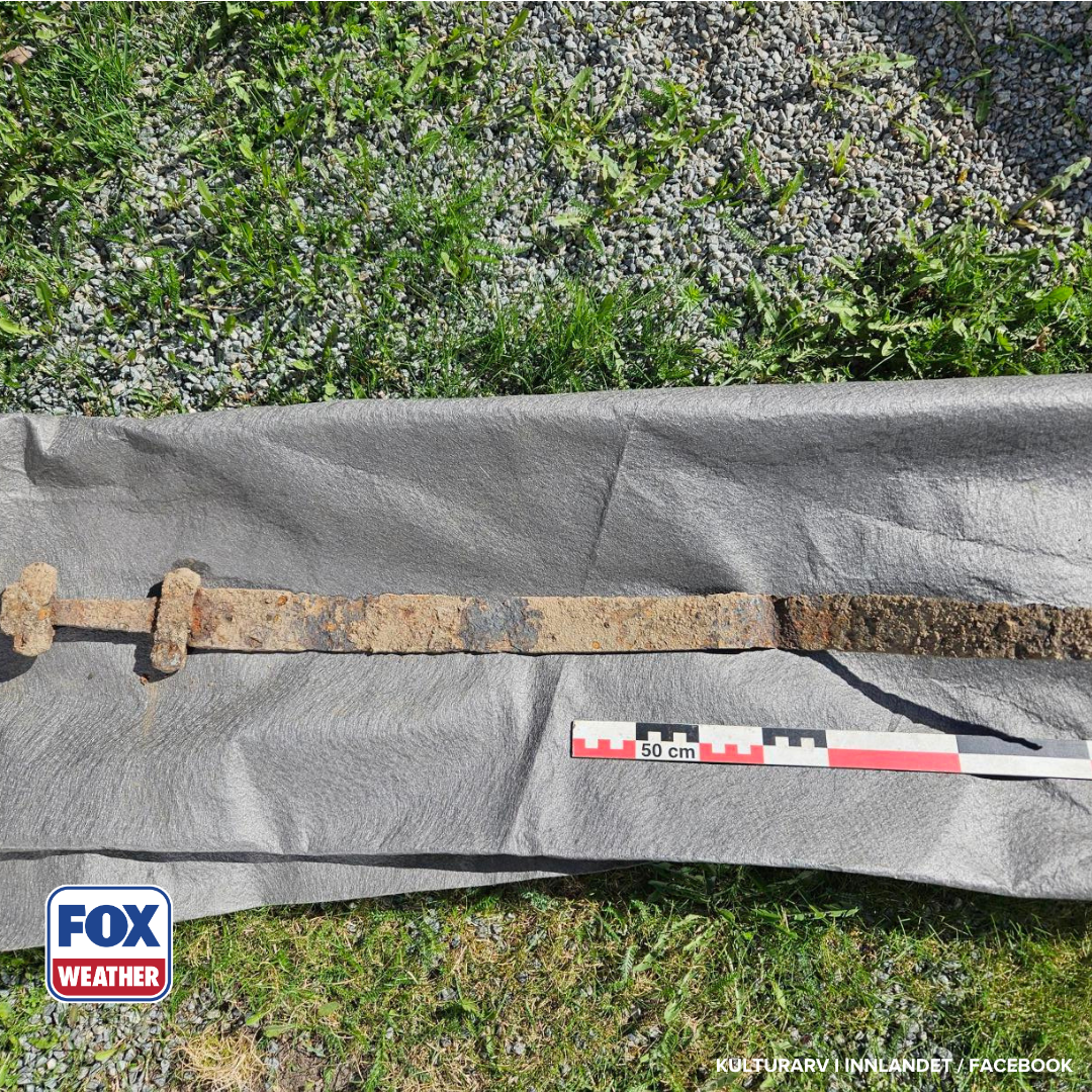 Photos: 1,300-year-old Viking era sword discovered by first grade student on school field trip