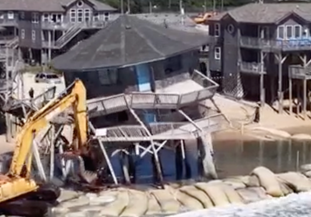 Watch: Oceanfront home in North Carolina's Outer Banks torn down in effort to combat beach erosion