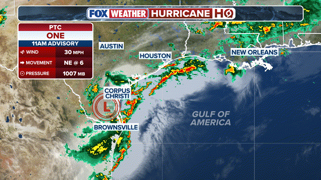 Potential Tropical Cyclone One designated over southern Texas, fuels flood threats along the Gulf Coast