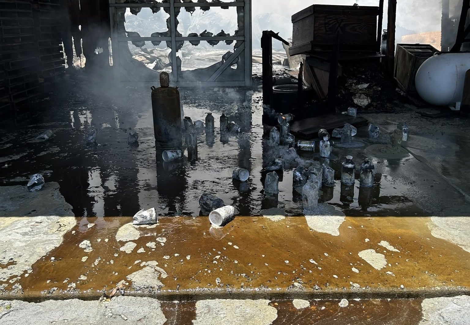 Photos: Family-owned bee farm burns to the ground after explosive fire in Florida