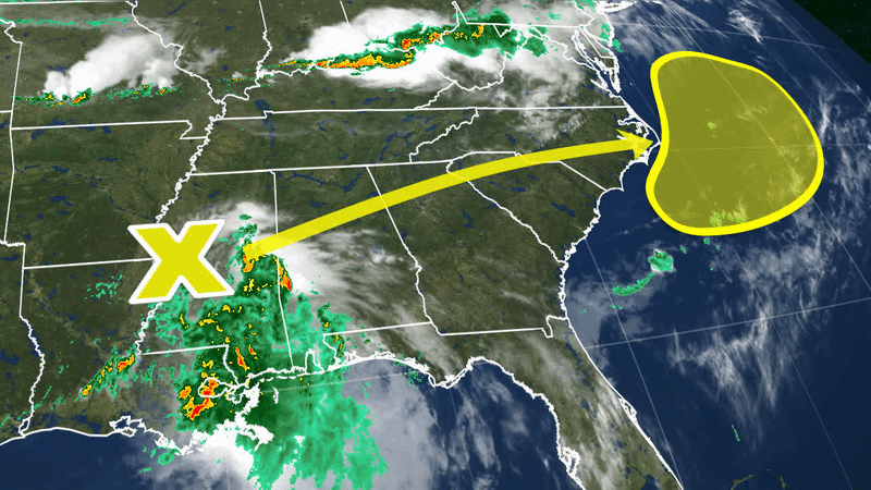 Arthur’s remnants eye East Coast revival as historic flooding ravages the Gulf Coast