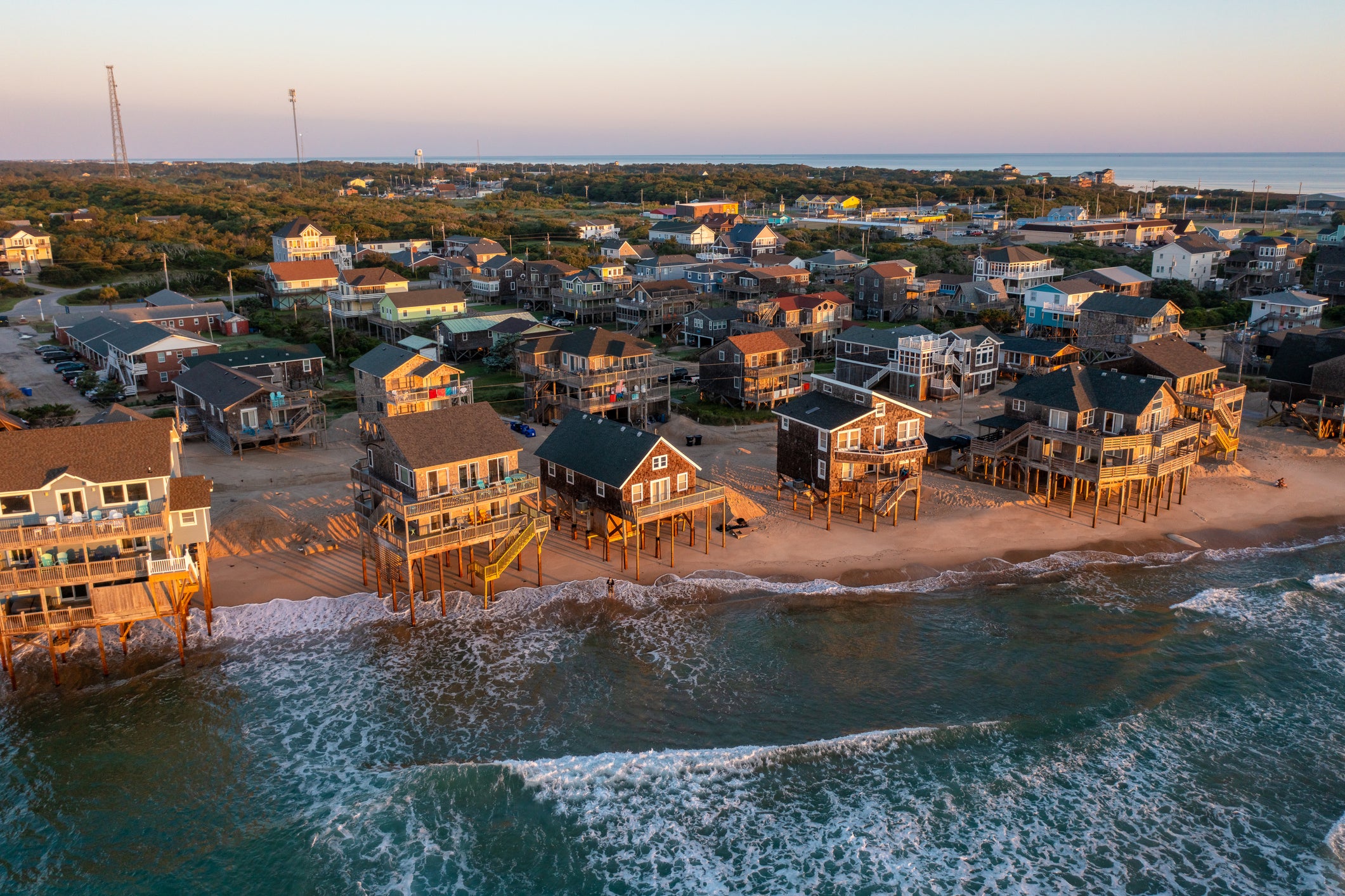 Watch: Entire oceanfront home moved away from shore to preserve property in Outer Banks
