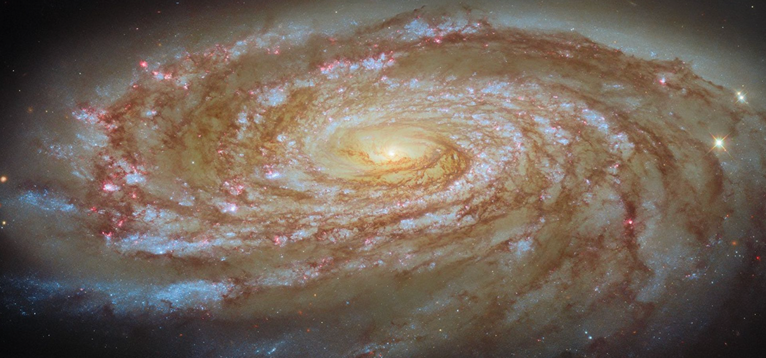 NASA's Hubble Space Telescope captures spiral galaxy harboring black hole