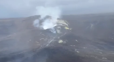 See it: Hawaii’s Kīlauea volcano vents gas plumes as 50th lava-fountaining episode nears
