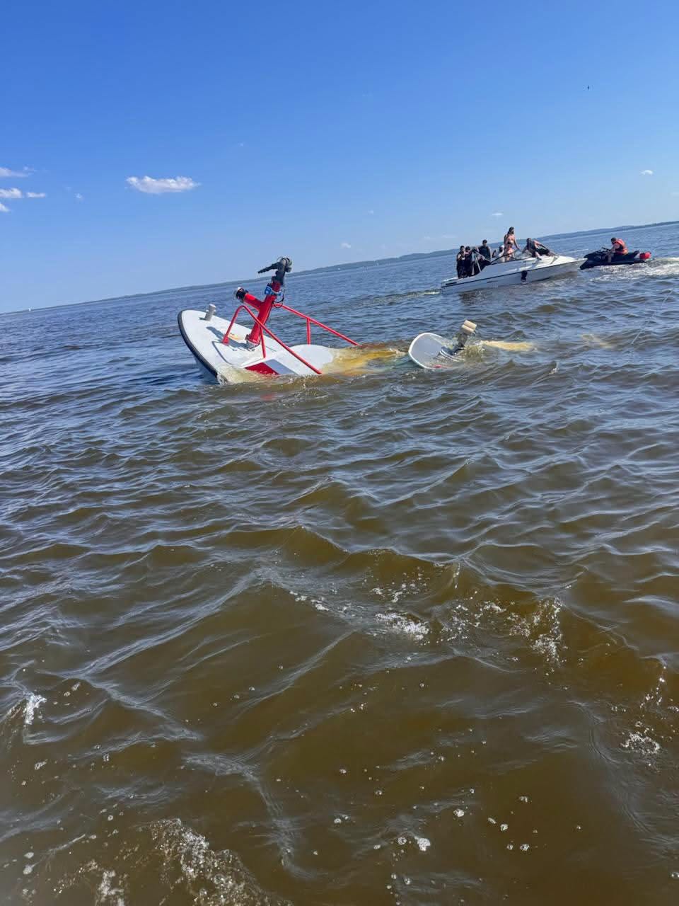 Whale strikes, sinks New Jersey fireboat, giving crew seconds to abandon ship