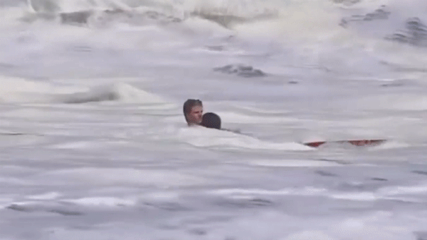 Watch: Heroic teen lifeguard rescues child from dangerous California surf