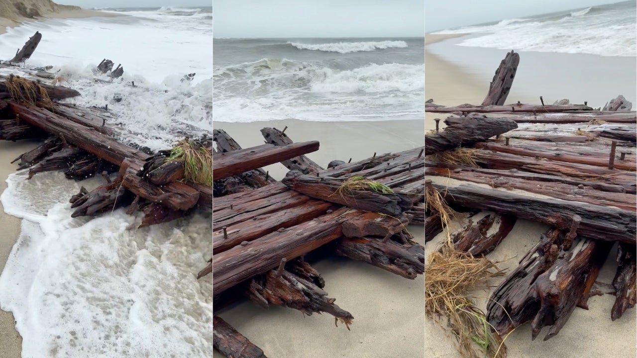 See it: Powerful nor’easter unearths 19th-century shipwreck on New England shore