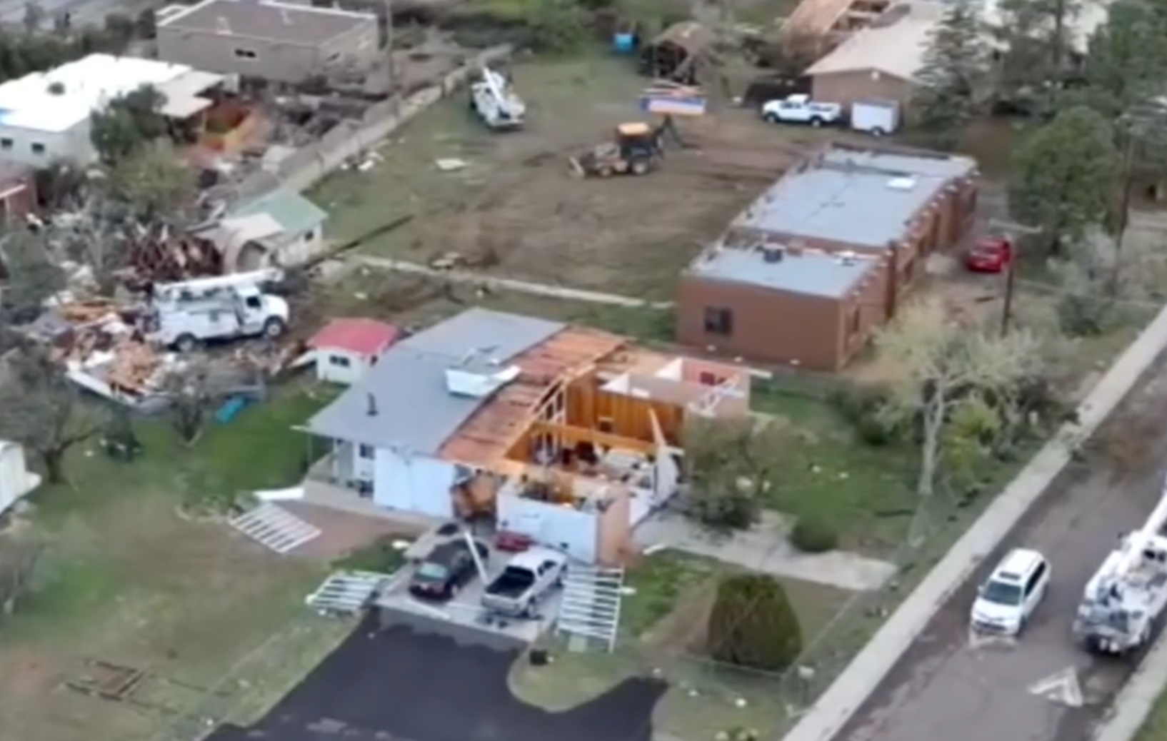 Watch: Santa Fe rocked by first tornado in 50 years as rare twister leaves behind widespread damage